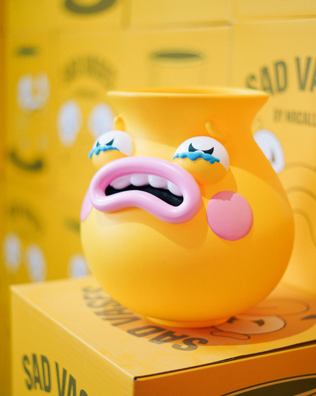 Yikes Yellow Sad Vase | 1st Edition