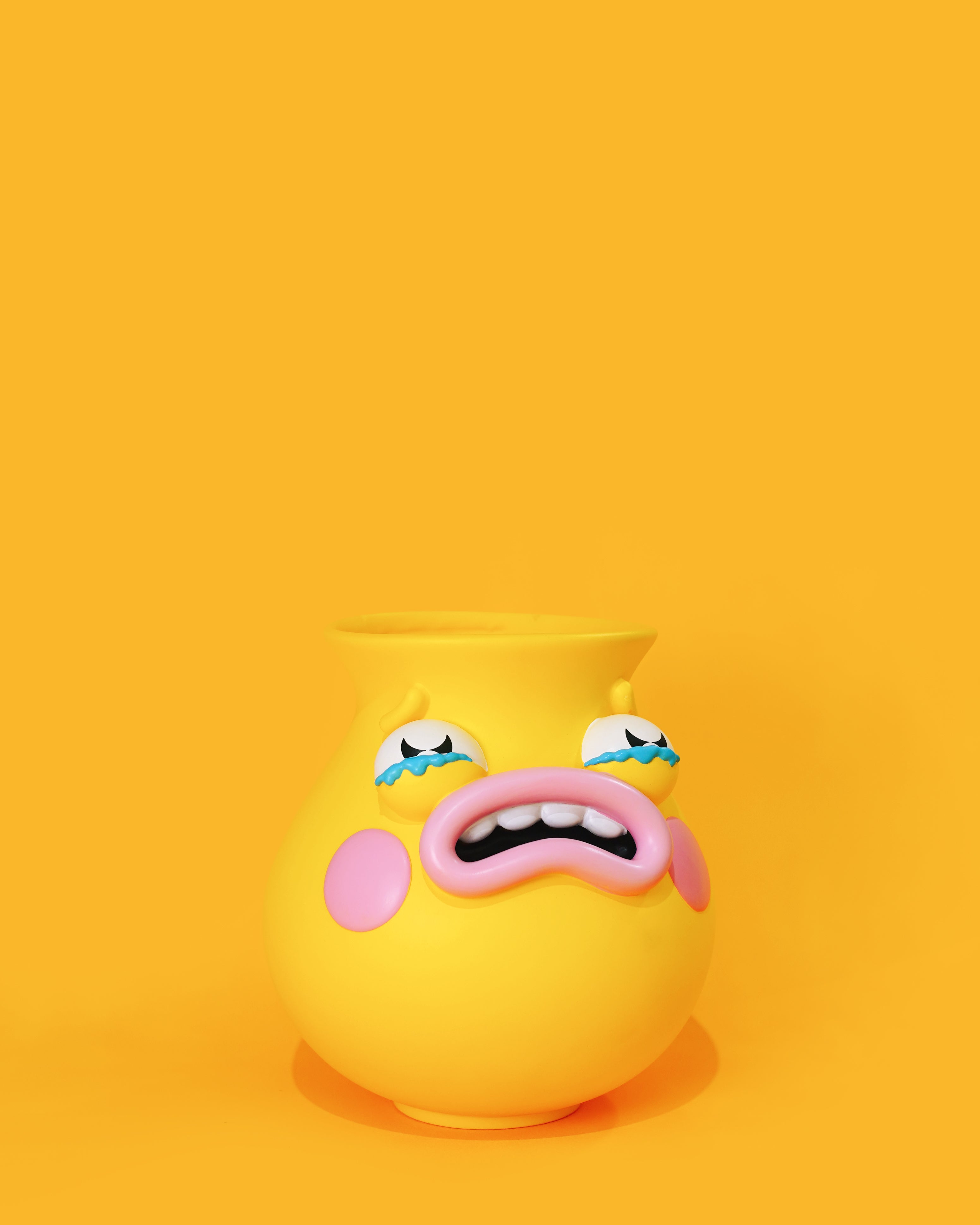 Yikes Yellow Sad Vase | 1st Edition