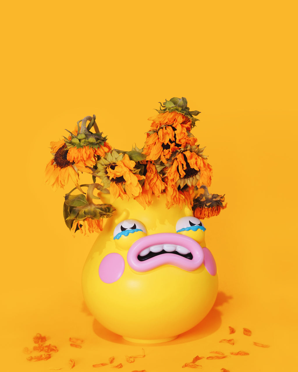 Yikes Yellow Sad Vase | 1st Edition
