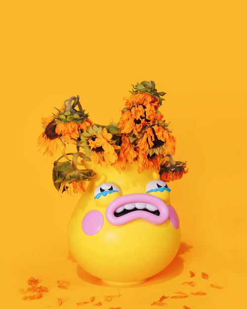 Yikes Yellow Sad Vase | 1st Edition